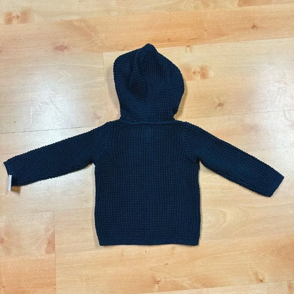 NWT Carters Navy Blue Knit Bear Sweater Baby Size 9M NEW